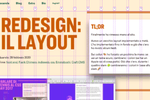 Redesign: il layout