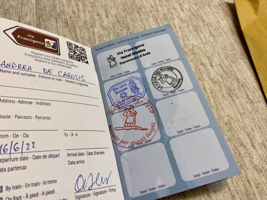 Il mio passaporto del pellegrino