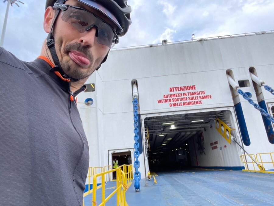 Io mentre mi imbarco