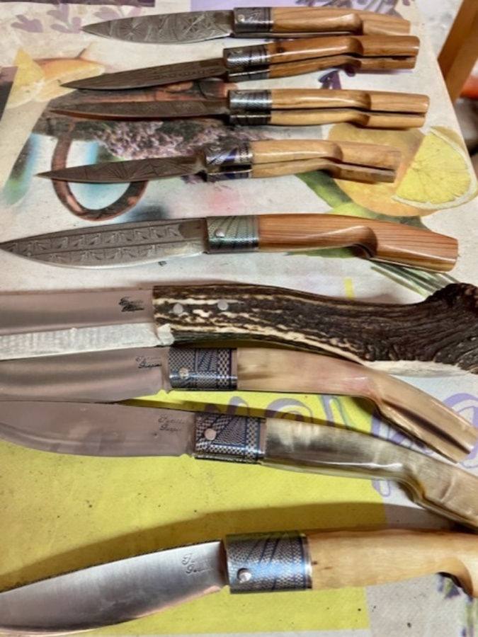 Set di coltelli artigianali