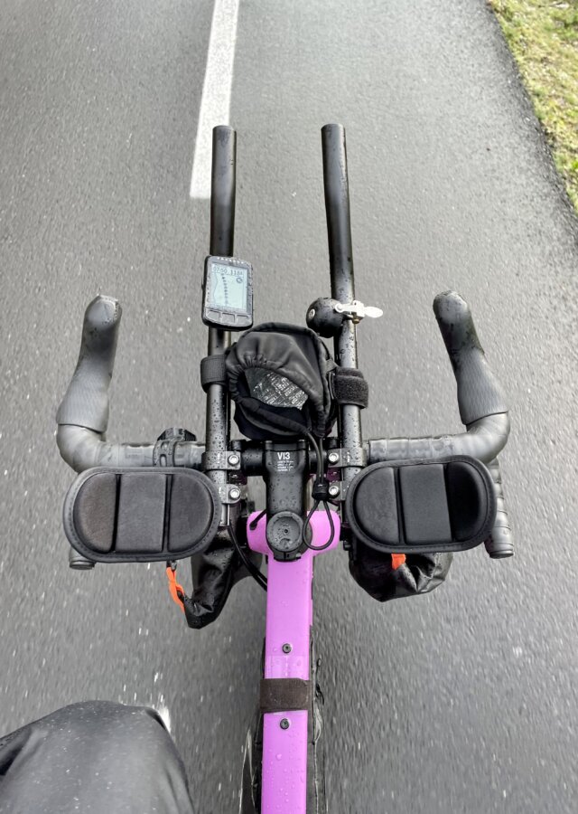 Il cockpit della bici