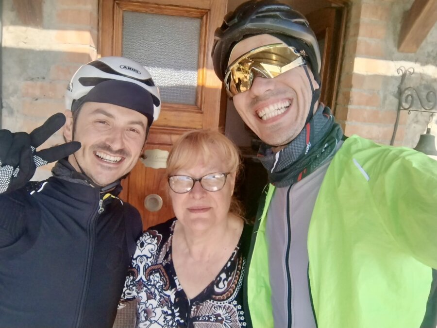 Foto di gruppo con me, Simonetta e Massi