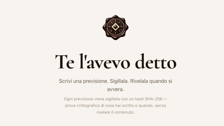 Webmention e te l'avevo detto