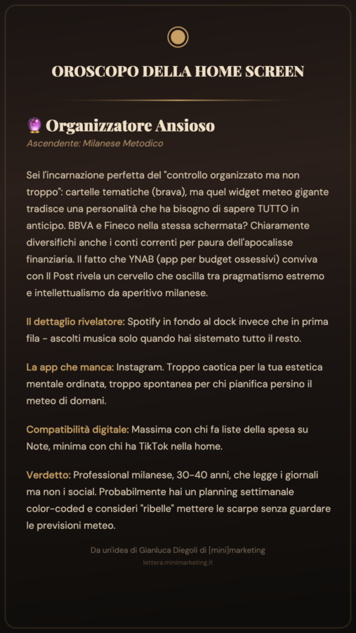 Oroscopo Home Screen